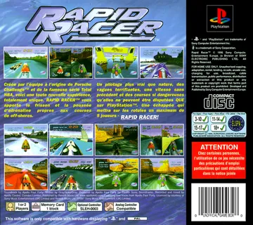 Rapid Racer (EU) box cover back